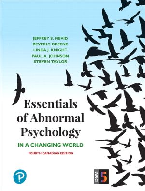 Solution Manual for Essentials of Abnormal Psychology 4/E Nevid