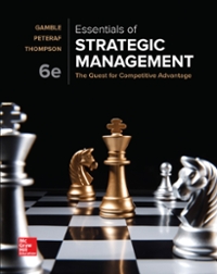 Test Bank for Essentials of Strategic Management 6/E Gamble