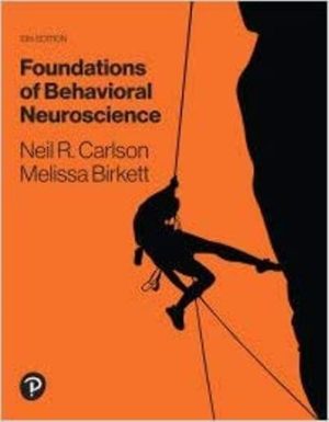 Test Bank for Foundations of Behavioral Neuroscience 10/E Carlson