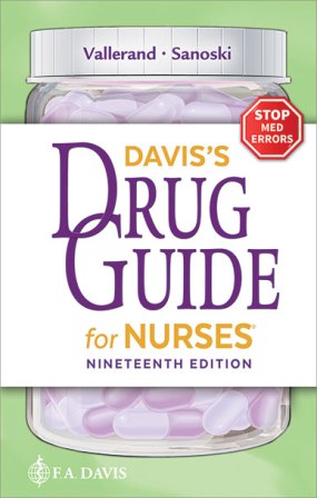Test Bank for Davis's Drug Guide for Nurses 19/E Vallerand
