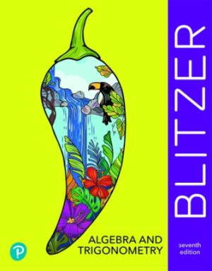 Test Bank for Algebra and Trigonometry 7/E Blitzer