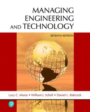 Solution Manual for Managing Engineering and Technology 7/E Morse