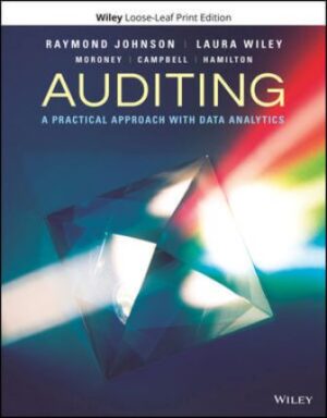 Solution Manual for Auditing: A Practical Approach with Data Analytics 1/E Johnson